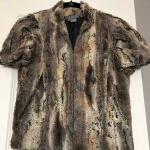 Eccoci brand luxury fur vest